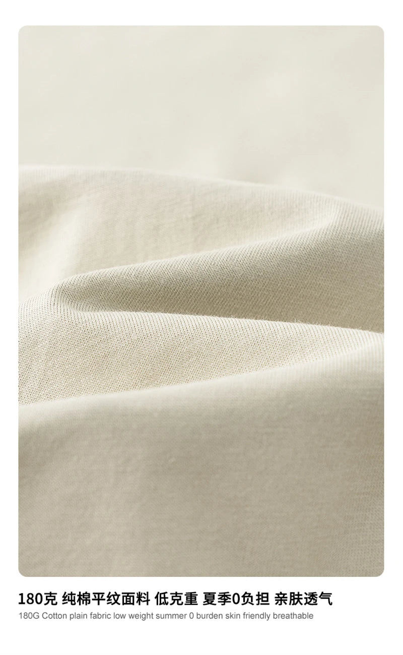 ZODF 2025 Summer Men 180gsm Solid T-Shirts Women Unisex Loose Basic Breathable Cotton T Shirt Brand Tees HY0971