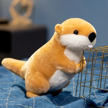 22cm Cute Silly Animal Marmot Plush Toy Soft Stuffed Marmota Plushies Lovely Beaver Doll Gift For Girl Boy Birthday