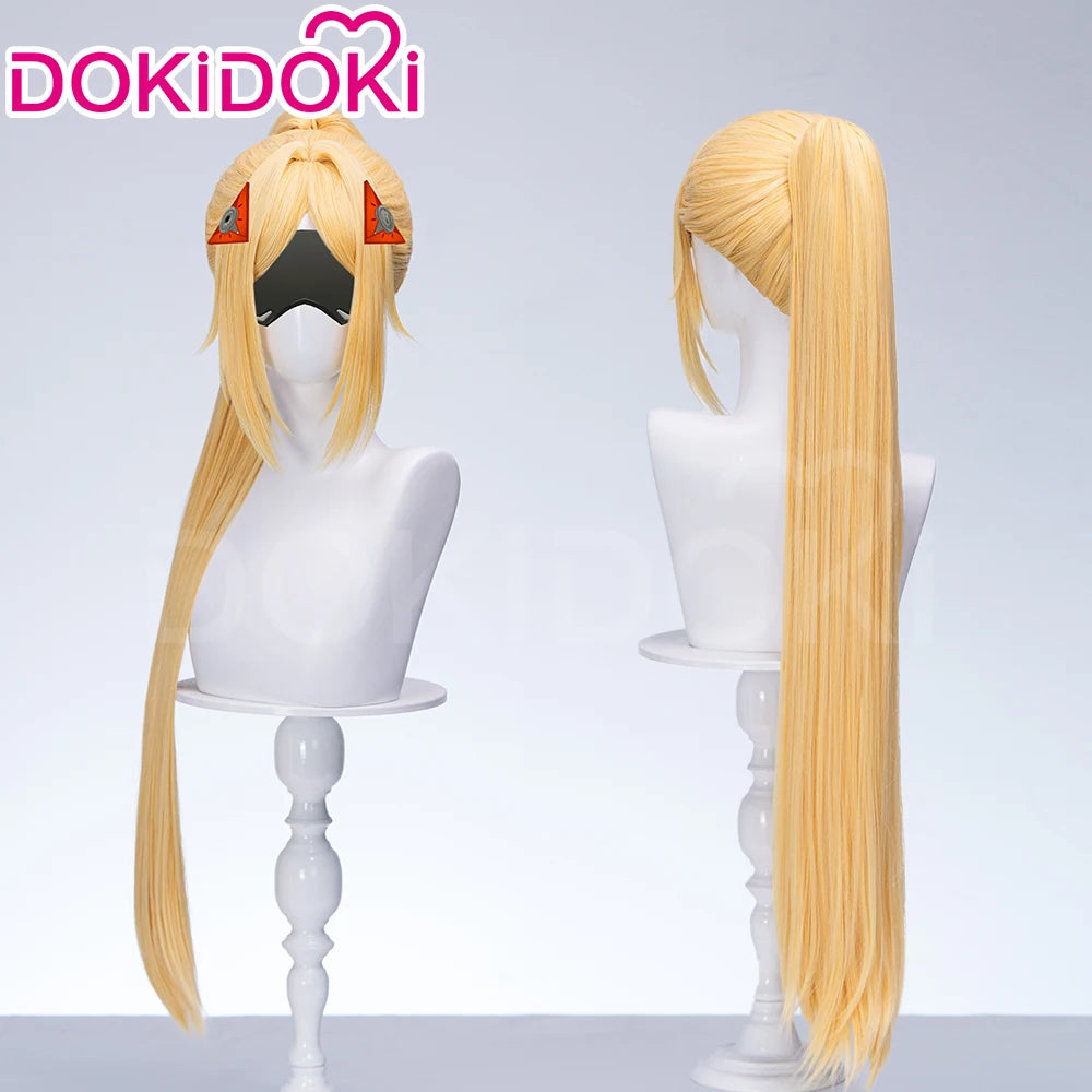 Trigger Wig Game Zenless Zone Zero DokiDoki ZZZ Trigger Cosplay Women 80cm Yellow Long Hair Free Wig Cap