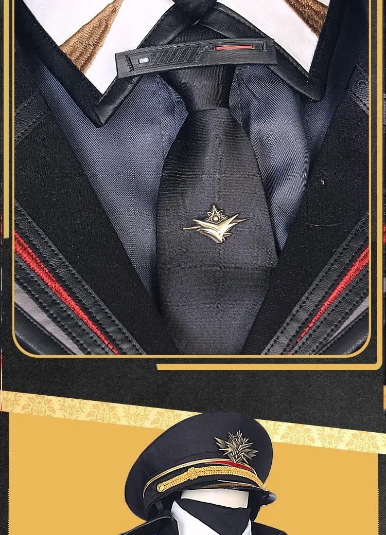 Love and Deepspace Heroines Cosplay Costume Wig Farspace Colonel Female Uniform Cap Caleb Halloween Party Women Carnival Outfit