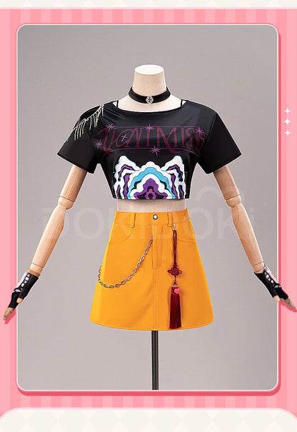 IN STOCK Rumii Zoeyy Miraa Cosplay Costume【XS-3XL】DokiDoki-N Women Yellow Suit Rumii Costume Halloween Cosplay How It's Done