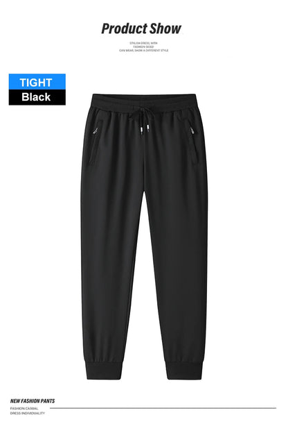 Chrlck Men’s Tight Sweatpants Straight Jogging Pants Casual Sport Running Trousers Spring Summer