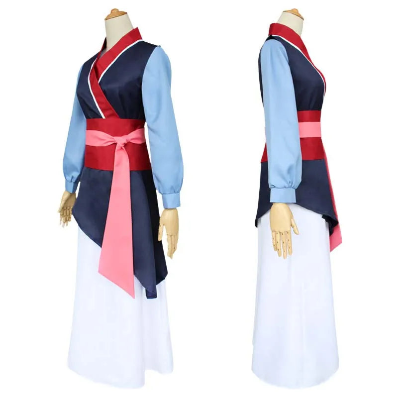 HOMCHEE TRENDS Mulan Costume Adult Cotton Polyester Set