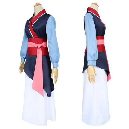 HOMCHEE TRENDS Mulan Costume Adult Cotton Polyester Set