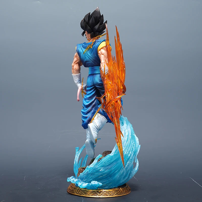 38cm Dragon Ball Yun Qi Vegetto 2.0 Anime Figure 3-Headed Model Statue Collection Desktop Decoration Fans Toys