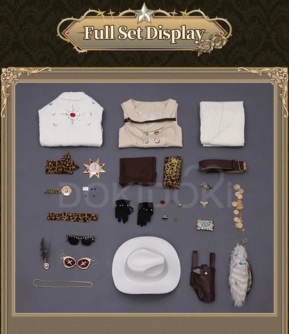 Norton Campbell Prospector Cosplay Costume Identity V DokiDoki-SR Men Uniform Norton Campbell Cosplay Hat