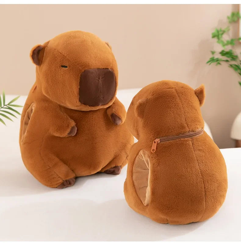 30/40cm Soft Capybara Hand Warmer Pillow Stuffed Funny Capybara Plush Hand Warmer Cartoon Portable Capybara Plush Stuffed Doll
