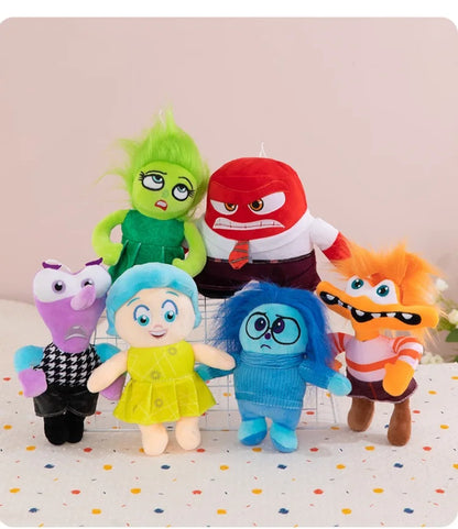 New Inside Out 2 Plush Anxiety Doll Cute Joy Fear Anger Disgust Sadness Riley Plushish Toys Collection Model Toy Birthday Gift