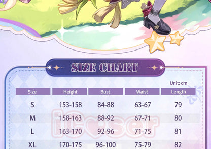 iCoser Honkai Star Rail Hyacine Cosplay Costume Wig Dress Uniform Hat Metal Props Amphoreus Halloween Party for Women Girls Set