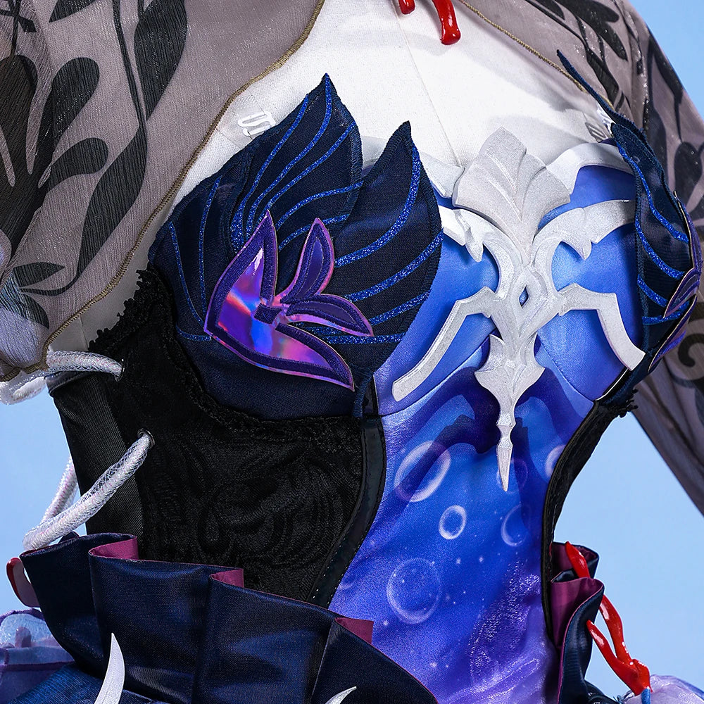 Honkai Star Rail Hysilens Cosplay Costume Wig Dress Headwear Amphoreus Festival Halloween Party for Women Girls Cos Props iCoser