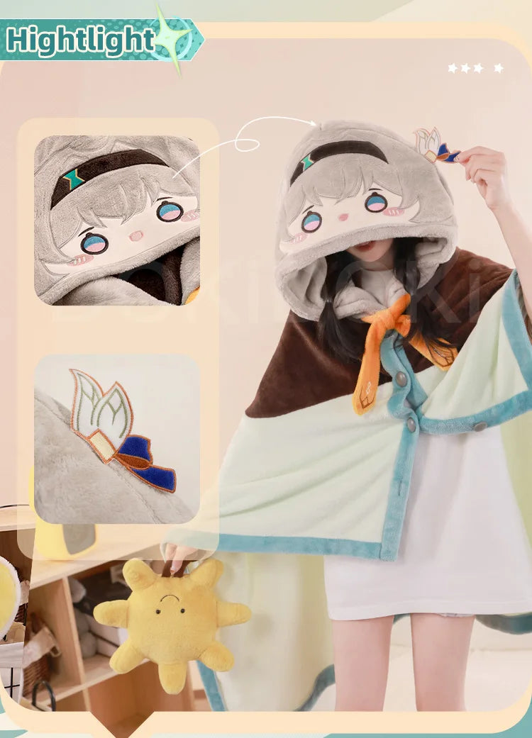 Robin Firefly Doujin Cosplay Air Conditioning Blanket Game Honkai: Star Rail DokiDoki-SR HSR Robin Cosplay