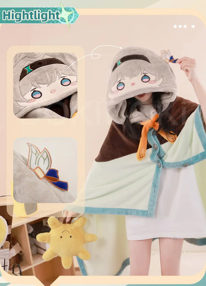 Robin Firefly Doujin Cosplay Air Conditioning Blanket Game Honkai: Star Rail DokiDoki-SR HSR Robin Cosplay