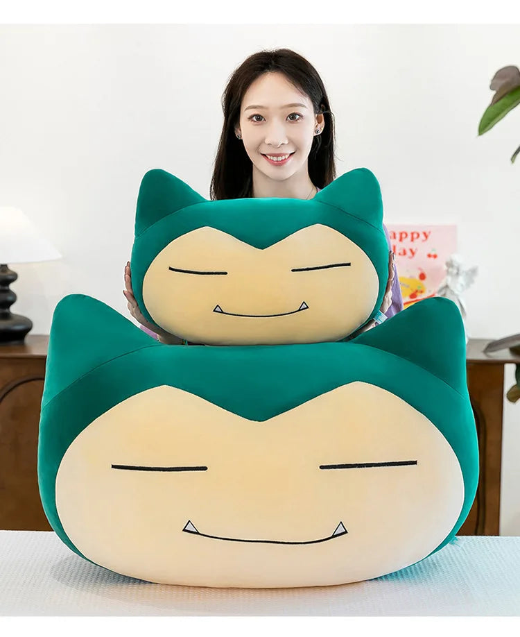 55/65/80CM Big Size Pokemon Snorlax‌ Plushies Kabigon Kawaii Cartoon Anime Plush Bolster Comfortable Soft Doll Children Gift