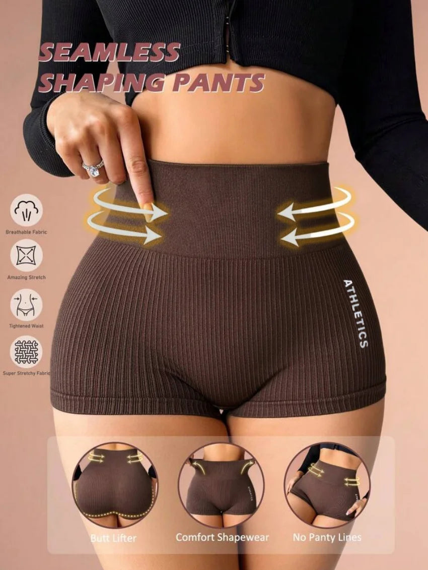 High Waisted Women’s Quick Drying Yoga Shorts with Abdominal Compression and Peach Butt Lift for Exercise Running