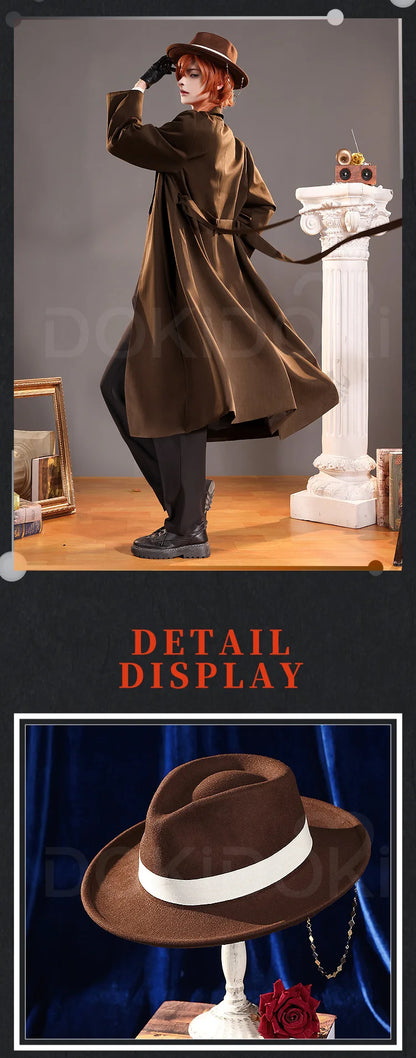 IN STOCK Nakaharaa Chuyaa/Dazaii Osamuu Cosplay Costume Anime Cosplay DokiDoki-SR Cosplay Costume Nakahara Chuuya Men Cosplay