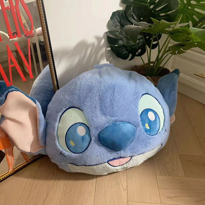 Comfortable Stitch Back Cushion Cuddly Throw Pillow Stuffed Anime Cushion Headrest Car Home Decor Sofa Bed Birthday Gifts