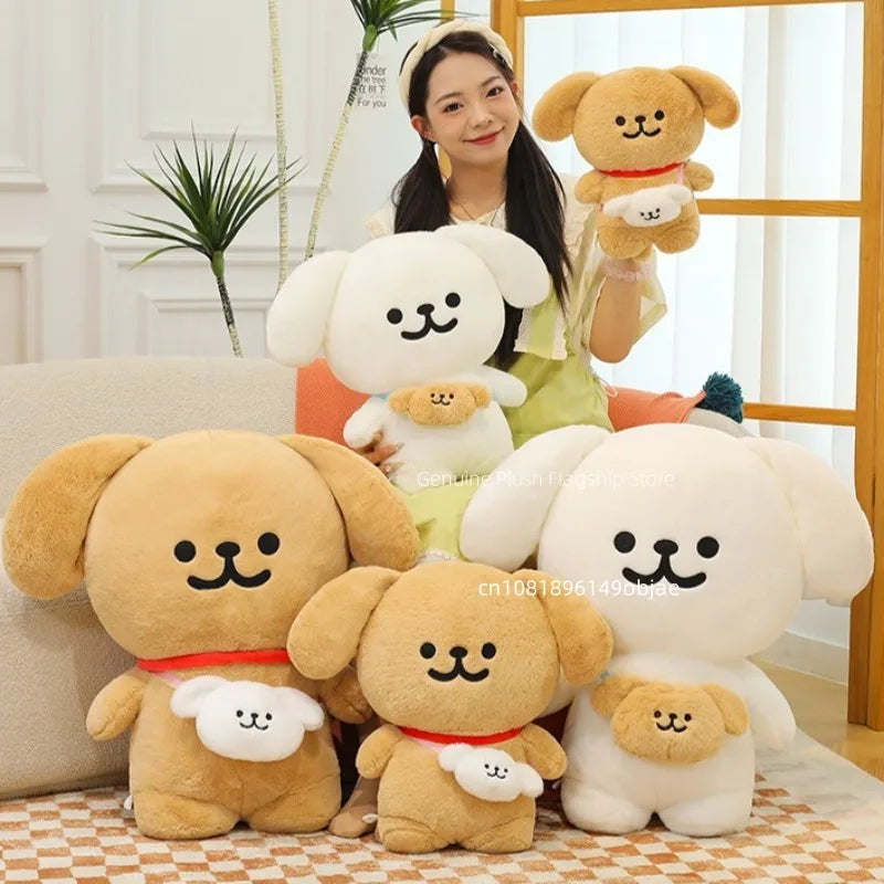 45/70cm Big Size Maltese Backpack Cartoon Anime Plush Stuffed Doll Kawaii Room Decoration Plushies Pillow Ornament Children Gift