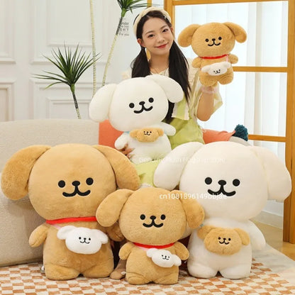 45/70cm Big Size Maltese Backpack Cartoon Anime Plush Stuffed Doll Kawaii Room Decoration Plushies Pillow Ornament Children Gift