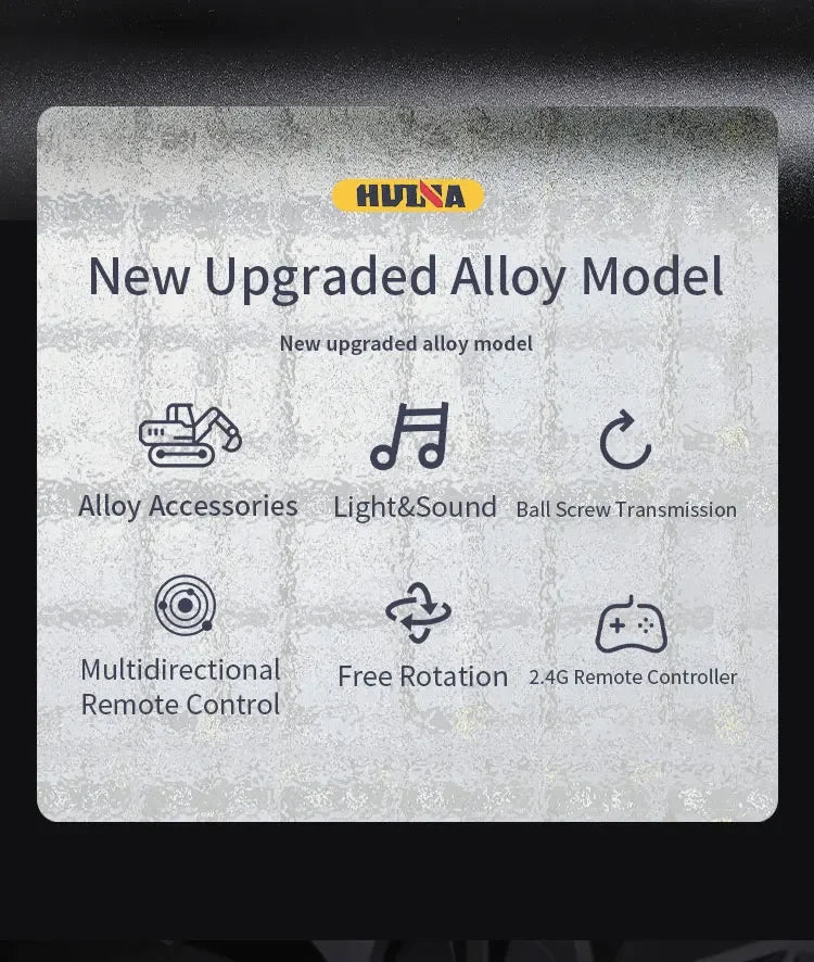 Huina 1594 22 Channels Large Remote Control Excavator 1/14 Electric Heavy Duty RC Excavator for Children Toys Model