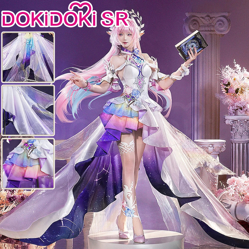 Cyrene Cosplay Costume Game Honkai: Star Rail【S-2XL】DokiDoki-SR HSR Cyrene Women Dress Veil SP Version Cosplay Plus Size