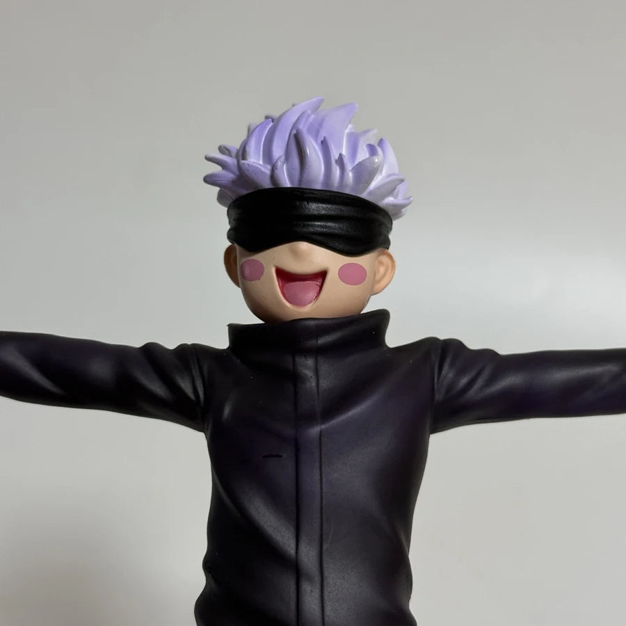 16.5cm Jujutsu Kaisen Anime Figure Rocking Trojan Gojou Satoru Action Figure Car Decorations PVC Adult Collection Model Doll Toy