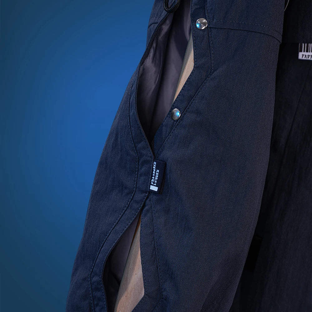 Wuthering Waves Chisa Cosplay Costume Wig Jacket Uniform Headwear Tattoo Sticker Socks Halloween Party for Women Girls Accessory