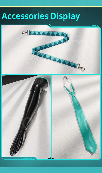 IN STOCK Mikuu Cosplay Costume DokiDoki-R Mikku Cosplay Women Cute Short Dress Costume Mikuu Cosplay Christmas