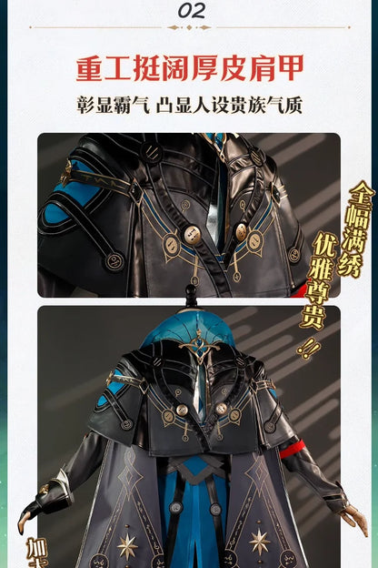 iCoser Honkai Star Rail Anaxa Cosplay Costume Wig Uniform Headwear Metal Prop Anaxagoras Amphoreus Halloween Party for Women Men