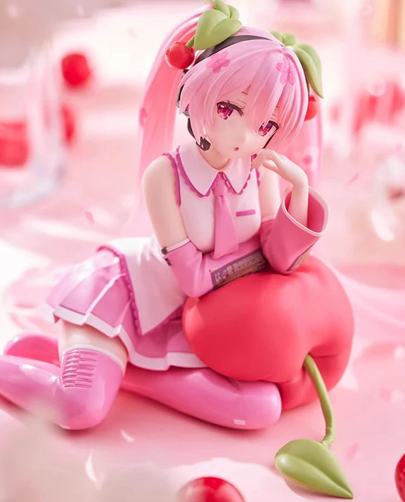 Bandai Hatsune Miku Cherry Pillow Ver 13CM PVC Model