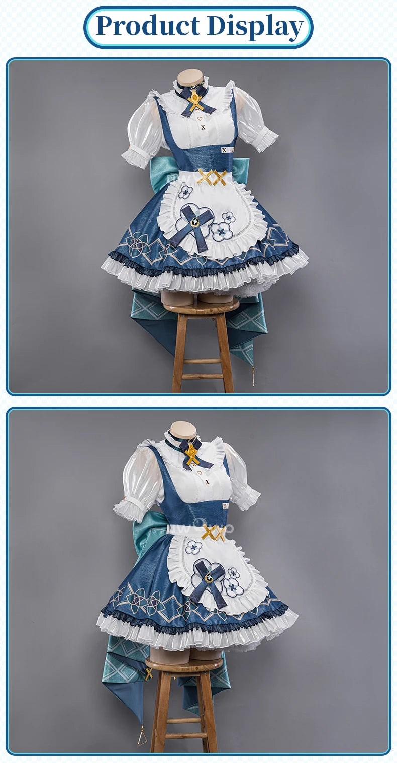 LAST BATCH UWOWO Exclusive Genshin Impact Fanart Faruzan Maid Cosplay Maid Dress Costume Full Set Outfit Role Play Women Cos
