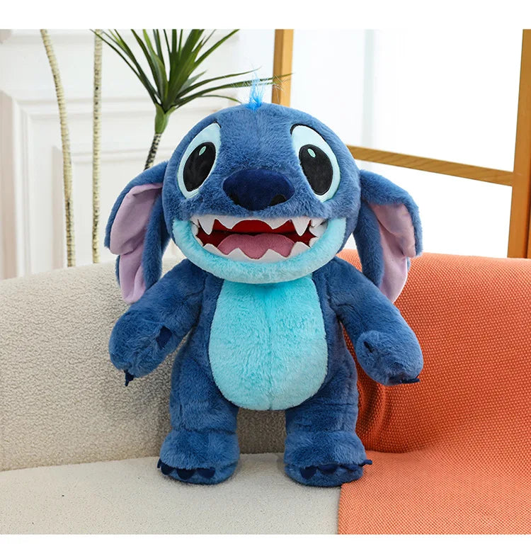 60cm Big Size Disney Stitch Cartoon Anime Plush Stuffed Doll Room Decoration Peluche Pillow Kawaii Plushies Ornaments Gifts