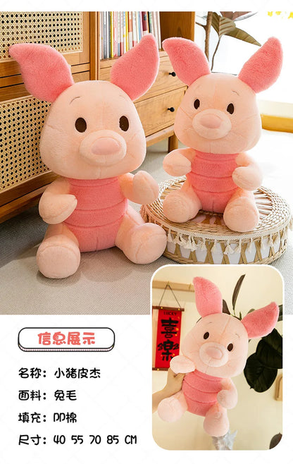 55/70/85cm Big Size Disney Piglet Kawaii Anime Plush Stuffed Doll Cartoon Room Decoration Plush Pillow Children's Holiday Gifts
