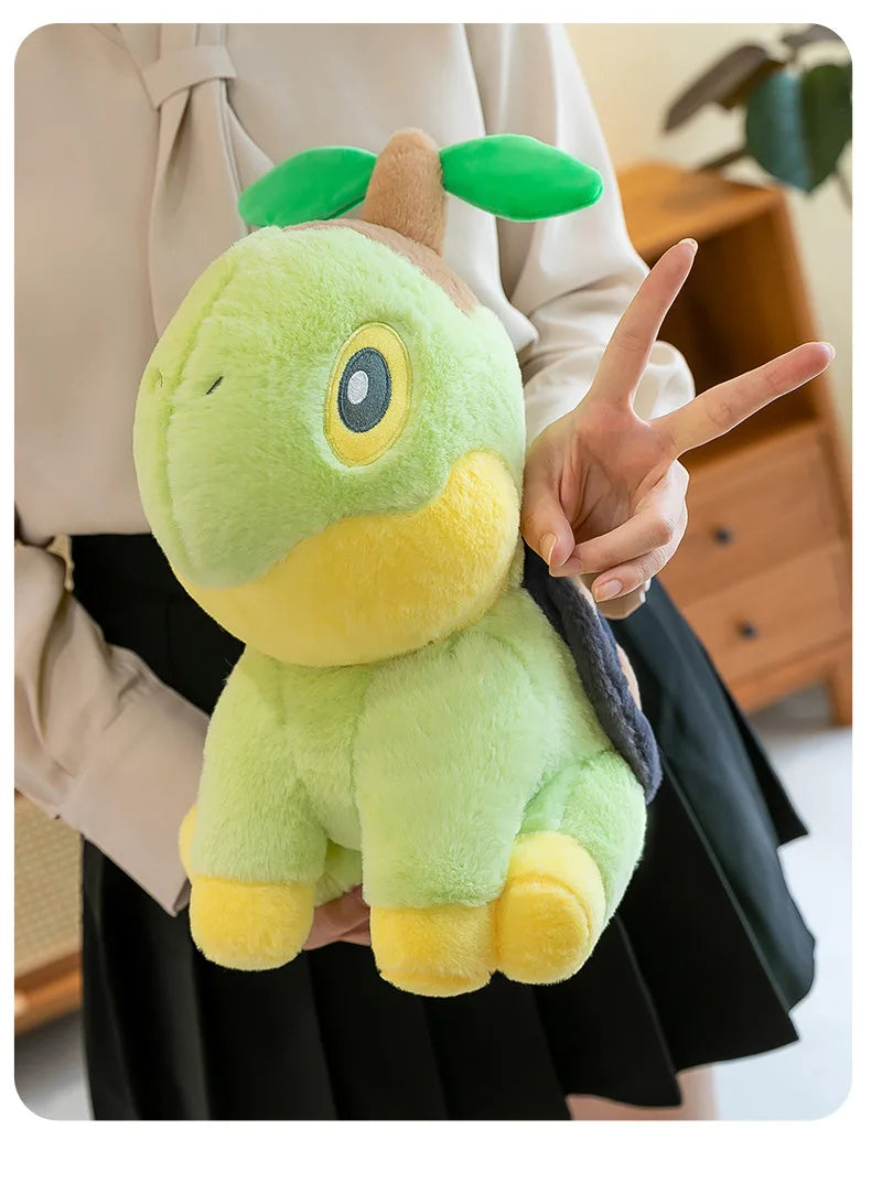 35/80cm Large Turtwig  Pokemon Plush Toys Anime Doll Cute Pillow Cartoon Giant Pokémon Plushie Stuffed Gift for Kids Christmas