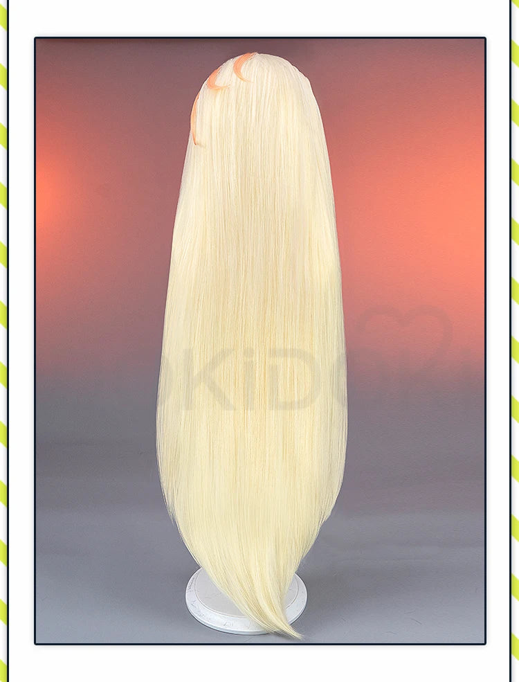 IN STOCK Vaggie Cherry Boom Lillth Morningstar Wig Anime DokiDoki 100cm Long Hair Lillth Cosplay Pre Crimped Wig Free Cap