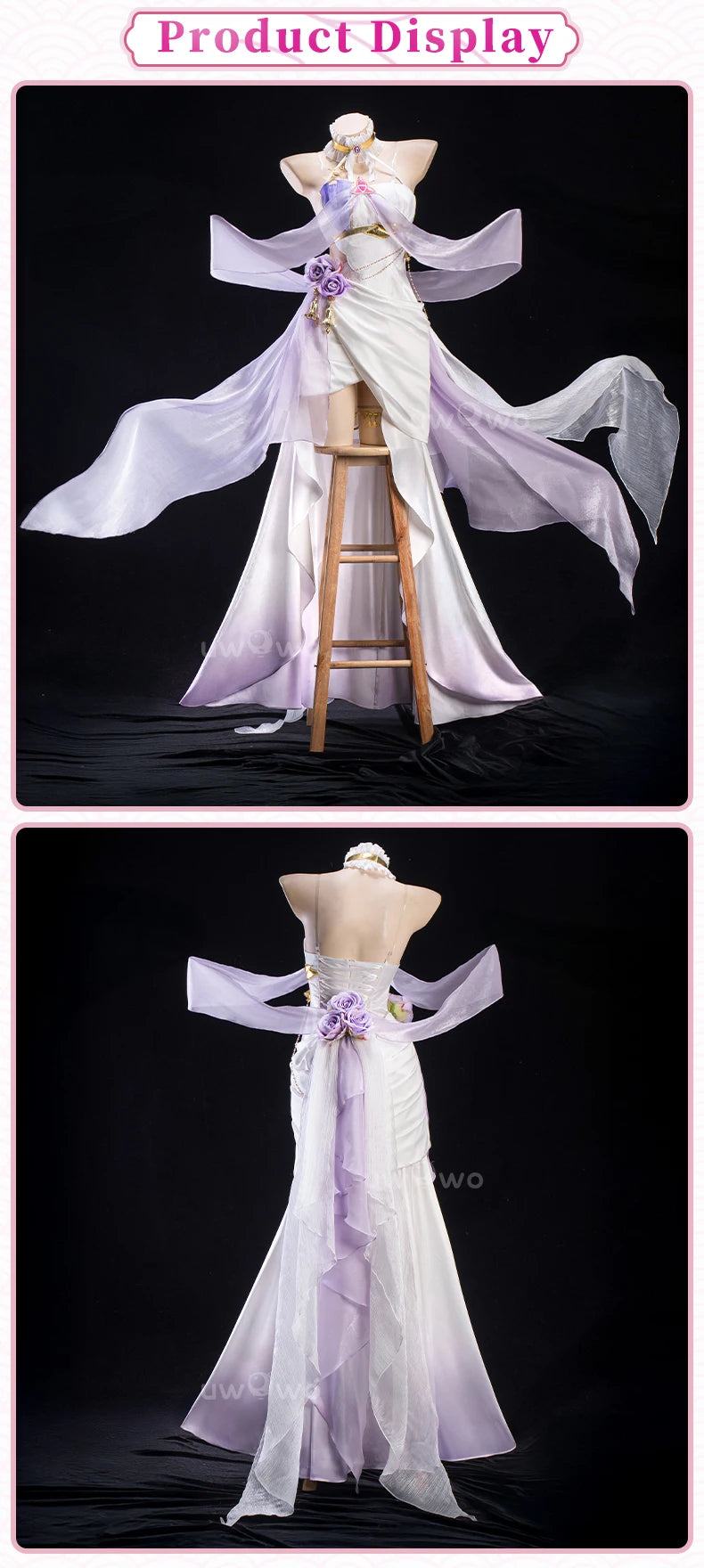 IN STOCK UWOWO Elysia Cosplay Game Honkai Impact 3: Elysia Gown Fanart Cosplay Costume Halloween Costume