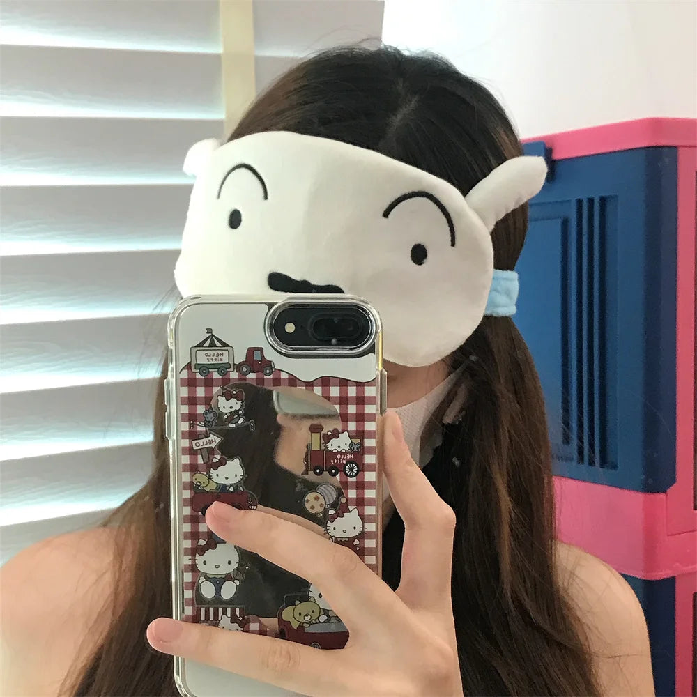 Crayon Shin Chan Eye Mask Plush Sleeping Eye Patch Cute Buriburizaemon Shiro Shading Sleep Eyepatch Girl Kids Eyeshade