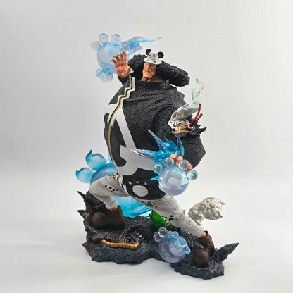 32cm Anime One Piece Figure Bartholemew Kuma Figurine 2 Hands With Light Statue Collection Decor Ornaments Model Doll Gift Toys