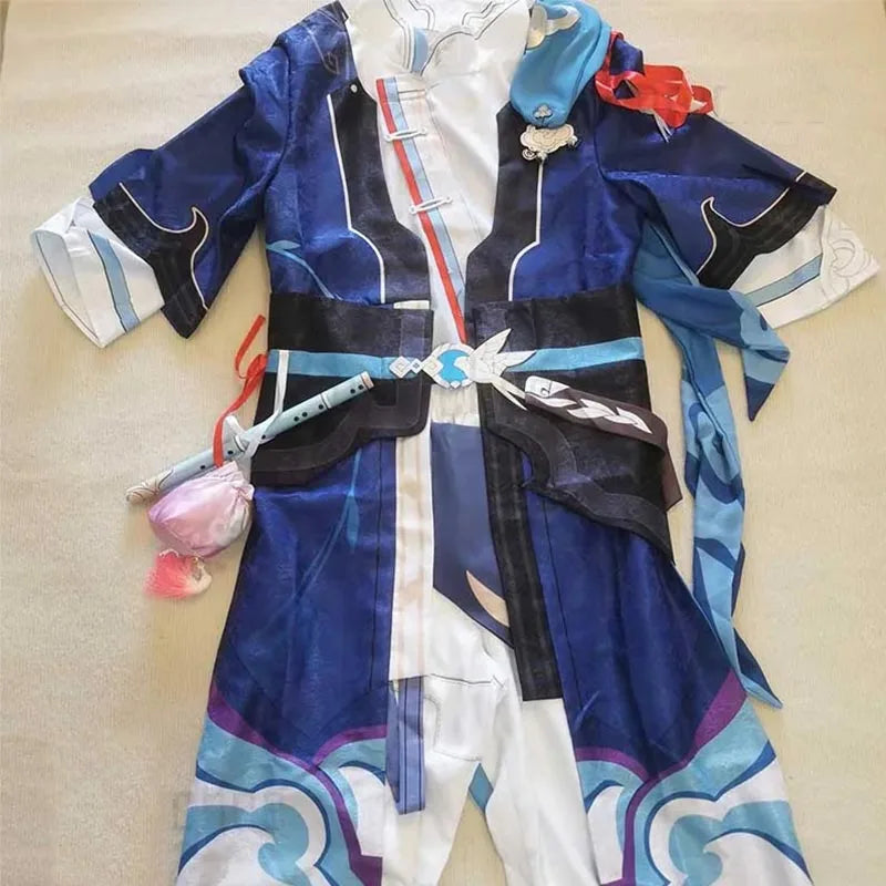HOMCHEE TRENDS Yanqing Cosplay Costume Big Size Cotton Polyester