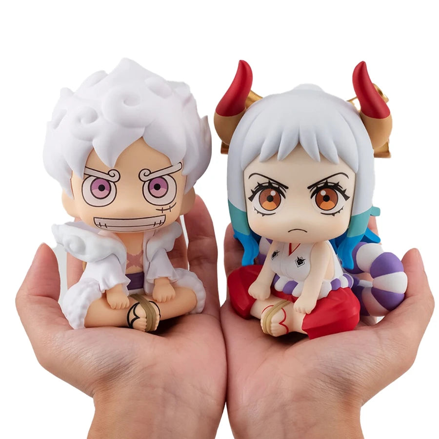 9.5cm ONE PIECE Anime Figure Look Up Gear 5 Monkey D. Luffy Action Figure Q Version Luffy Figurine PVC Collection Model Doll Toy