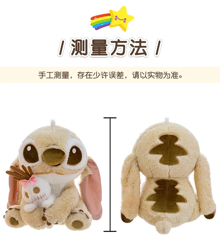 35/45/60cm Big Size Stitch Lilo & Stitch Anime Plush Stuffed Doll Kawaii Disney Plushies Decorated Pillow Children Holiday Gift