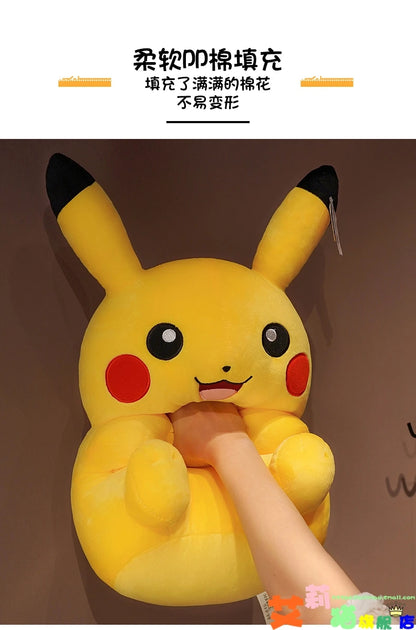55/62/80CM Big Size Pokémon Pikachu Plushies Cartoon Anime Peluche Kawaii Ornament Stuffed Comfortable Soft Doll Children Gift