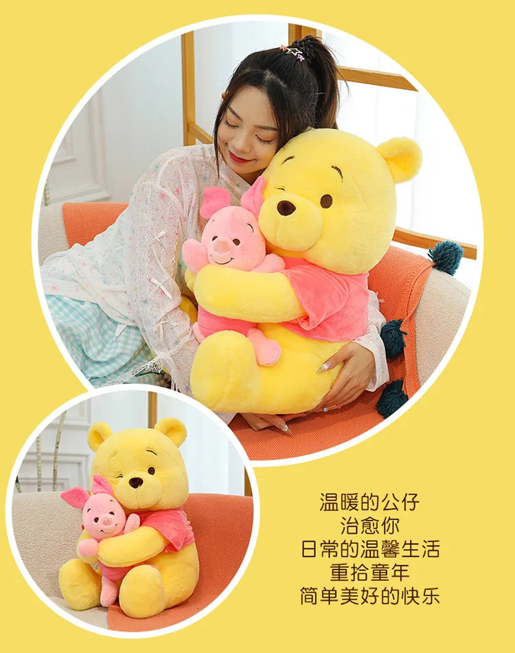 35/45/60cm Big Size Disney Winnie Anime Plush Stuffed Doll Room Decor Plushies Pillows Kawaii Ornaments Children's Holiday Gifts