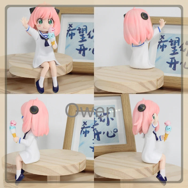 Anime Spy×Family Action Figures Anya Forger Summer Swimsuit Figurine Dolls Model Cute Toy PVC Collectible Ornament Birthday Gift
