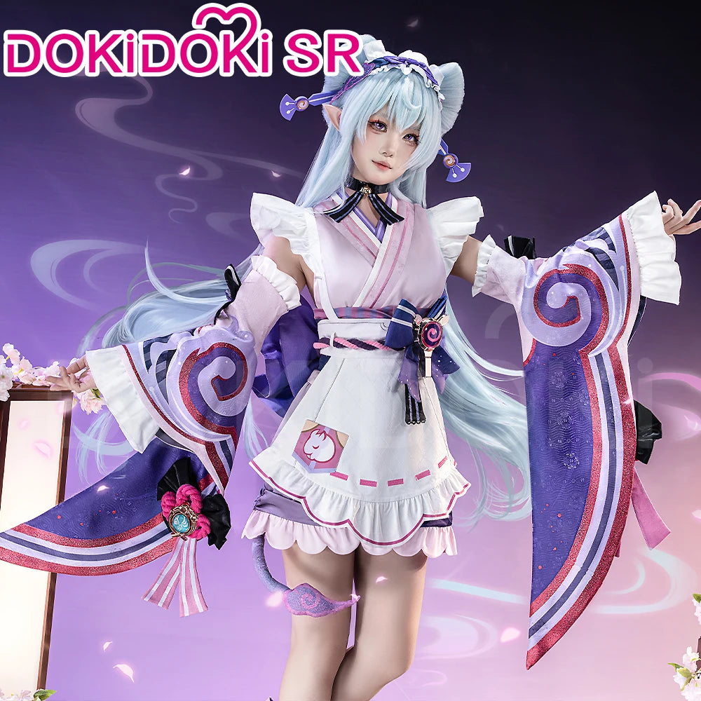 Yumemizuki Mizuki Cosplay Costume Game Genshin Impact【XS-2XL】DokiDoki-SR Women Cute Maid Dress Plus Size