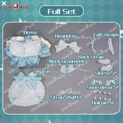 LAST BATCH UWOWO Mikku Cosplay Costume Rakutenn Collabb Happy 16th Anniversary Birthday Cosplay Women Costume Dress Outfits