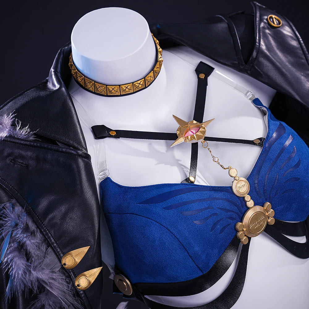 Wuthering Waves Galbrena Cosplay Costume Wig Uniform Outfit Jacket Carnival Halloween Party for Women Girls Role Play Cos Props