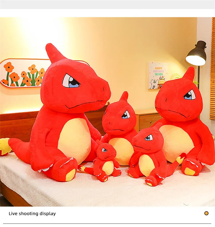 100/120CM Big Size Charmander Plushies Pokemon Peluche Cartoon Anime Kawaii Ornament Plush Comfortable Soft Doll Children Gift