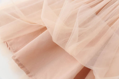 Girl Clothes 2024 Summer Princess Dresses Orange Sleeveless Dress Korean Kids Dress Butterfly Party Holiday Dresses for Children