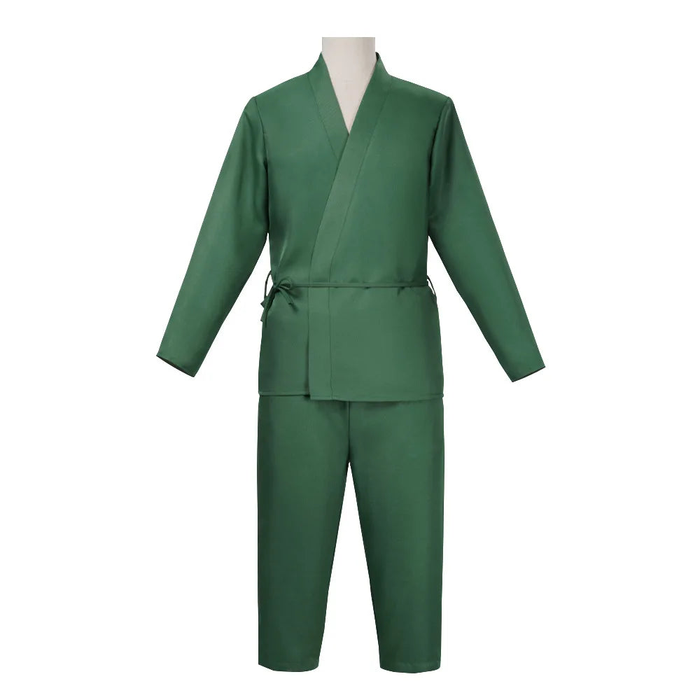 Bleach Urahara Kisuke Cosplay Costume Set Polyester Adult Unisex