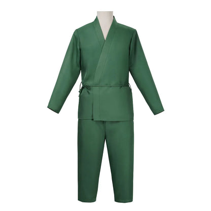 Bleach Urahara Kisuke Cosplay Costume Set Polyester Adult Unisex